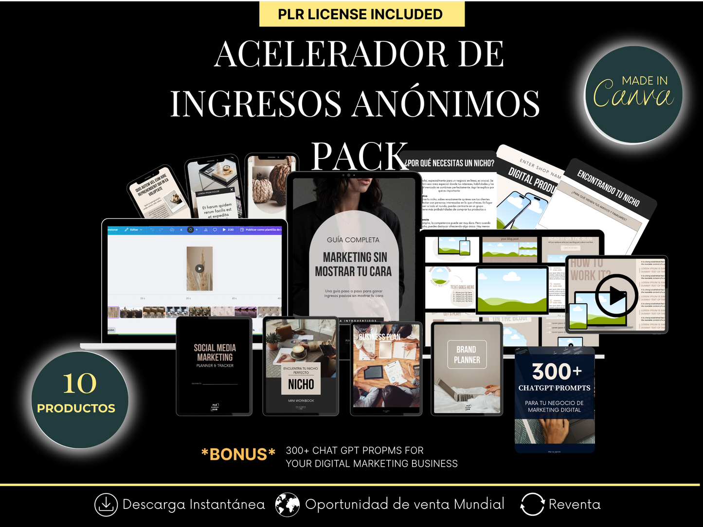 Bundle de Ingresos Anónimos: Monetiza sin Mostrar tu Cara