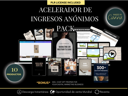 Bundle de Ingresos Anónimos: Monetiza sin Mostrar tu Cara