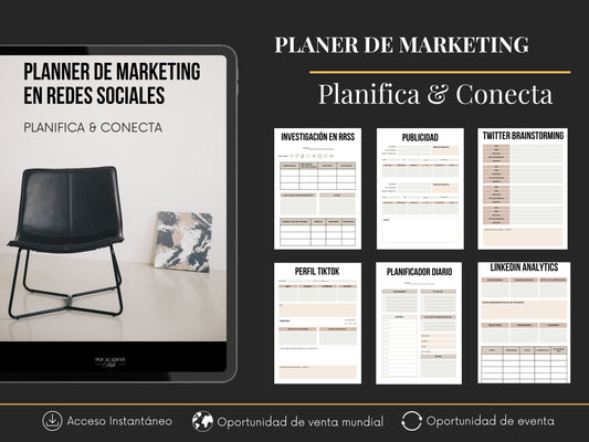 Planner de Marketing en Redes Sociales: Planifica y Conecta