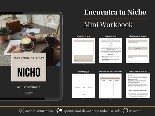 Encuentra Tu Nicho Perfecto: Workbook para Empezar Hoy